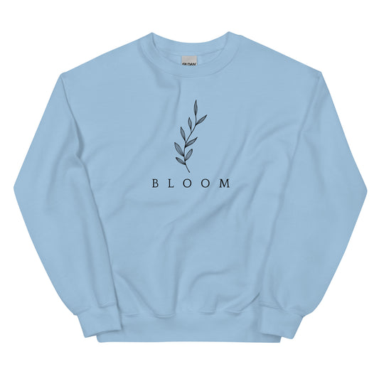 Bloom Floral Pastels Pullover Sweatshirt Unisex Sweatshirt Garden Growth